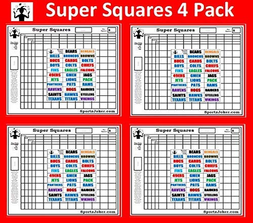 : OFG Products Prize Boards - Sports Squares Pool Pick'em  Perfect for March Madness and Super Bowl Squares Pools! : Sports & Outdoors