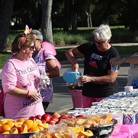 Volunteer to man one of our official pit stops and pass out snacks, water, and Gatorade